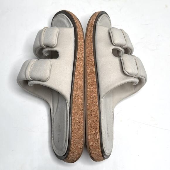 RAG & BONE Parque Cork-Heel Slide Comfort Sandals S-333 Sz 39 EU / 9 US - Picture 7 of 9